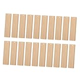 Lurrose 20st Diy Lesezeichen Aus Bambusholz Leer Papier Markieren Transparent...