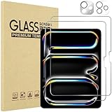 ProCase 2er Pack Displayschutzfolien für iPad Pro 13 Zoll (M4) 2024 inkl. 2 Schutzfolien...