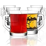 LAV Kaffeegläser mit Henkel 12PCs 220ml BLEI FREI Latte Macchiato Gläser Teegläser mit...