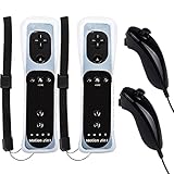 Gamrombo 2er Set Wii Controller Wii U Remote mit Nunchuck Wii Kontroller,Nunchuk...