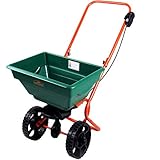 GARDEBRUK® Streuwagen 25L Streumenge einstellbar große Räder Saatgutstreuer...