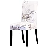 HANASE 1pcs Bedruckte Stretch-Stuhlabdeckung Große elastische Sitzstuhlabdeckungen...
