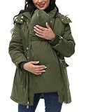 Maacie Umstands Baumwolljacke Jacke Stehkragen Wasserdichte Baumwolljacke 2024...