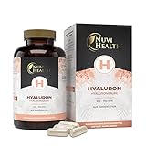 Hyaluronsäure Kapseln - Hochdosiert mit 500 mg - 100 Kapseln - 500-700 kDa -...