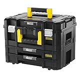 Stanley FatMax Pro-Stack Werkzeugkoffer Combo(21,5L Fassungsvermögen, mit 2...
