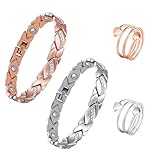 Magnetarmband Zum Abnehmen 2Pcs Magnetfeldtherapie Armband Unisex Magnetic Lymph...
