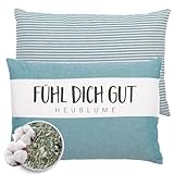 HERBALIND Fühl Dich Gut Kräuterkissen Heublumenkissen - Aromakissen Wärmekissen...