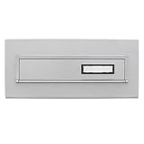 Burg-Wächter Einwurfblende für Durchwurfbriefkästen, Stahl, Blende 794 Si, Silber
