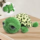 VOSSOT Kuscheltier Schildkröte, 28 cm Süßes Meeresschildkröte Plushie...