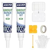 ANOMM 2 x 120 ml Fugenstift für Fliesen, Fugenmörtel zum Ausbessern von Fliesenfugen,...