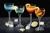 DIAMANTE Crystal 4 Mini Cocktail Coupes 150 ml | Port Sherry Gläser | Aperitif Digestif...
