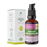 Nakobe® Bio Nachtkerzenöl 50 ml – kaltgepresst, 100% rein, Oenothera biennis –...