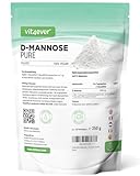 D-Mannose Pulver - 250 g - (4,1 Monate Vorrat) - Aus pflanzlicher Fermentation -...