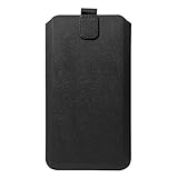 Schützende Handytasche -Sleeve mit Magnetverschluss, 6.5', Schwarz (geeignet...