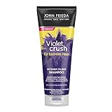 John Frieda Violet Crush Intensiv-Silber-Shampoo - Anti-Gelbstich - Auch gegen Orangetöne...