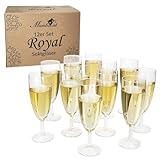 MamboCat 12er Set Royal Sektgläser I 140ml, Höhe 16cm I modernes klares Sektglas mit...