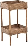 Krines Home Badregal schmal stehend Beistelltisch Standregal Klein Bad Natur...