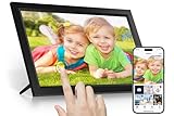 Tibuta 15.6 Zoll WiFi Digitaler Bilderrahmen, 1366x768IPS Touchscreen, Teilen von Fotos...