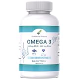 Omega 3 2000 mg | 240 Kapseln | Hohe Konzentration von 660 mg EPA und 440 mg...