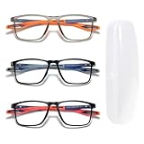 wohn&lebe Lesebrillen 3er Reading Glasses Blaulichtfilter Brille für Herren Set...