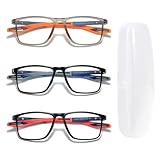 wohn&lebe Lesebrillen 3er Reading Glasses Blaulichtfilter Brille für Herren Set...