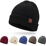 BARFULKER Mütze Herren Damen Winter Beanie Mütze Warme Wintermütze Thermo...