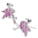TEMPNAP 1Paar Retro Flamingo Ohrringe Hängende Ohrringe für Damen Elegantes...
