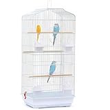 Großer Vogelkäfig für Wellensittiche, Schwarz, Metall,Vogelkäfig...