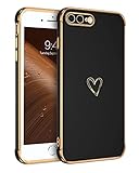 GUAGUA Handyhülle für iPhone 8 Plus/iPhone 7 Plus Hülle Cute Herz Muster...