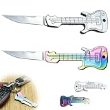 SUJEBKC 2PSC Multitool Mini Taschenmesser Schlüsselanhänger Taschenmesser Brieföffner...