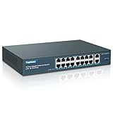YuanLey 18 Port Gigabit PoE Switch, 16 PoE+ Port 1000 Mbps, 2 Gigabit Uplink,...