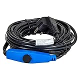 horizont Frostschutz Heizkabel mit Thermostat 1 bis 48 m, ideal für Wasserleitung oder...