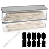 2 x Spaghetti Aufbewahrungsbox mit Deckel Küche, Schmale Pastabehälter...