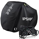 IPSXP Fahrradabdeckung Wasserdicht, Fahrradschutzhülle Fahrradträger für 3...