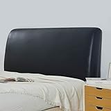 Cutfouwe Bett Kopfteil Bezug Leder Dehnbare-Kopfteil Bett Bezug...