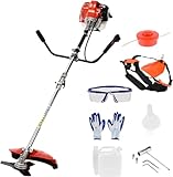 2in1 Benzin Motorsense, Freischneider Benzin, Rasentrimmer Benzin, Tragegurt...