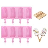 AIXMEET Eisformen Silikon, EIS am Stiel Bereiter, Cakesicles silikonform, Für...