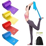 VALYPANOR Widerstandsbänder 4er Set 2 m Fitnessbänder mit 4 Widerstandsbänder...
