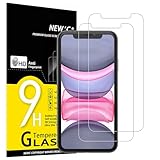NEW'C 2 Stück für iPhone 11 und iPhone XR für Panzerglas, Frei von Kratzern, 9H Härte,...