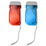 Keenso Camping Handkurbel Taschenlampe, 1 Paar LED Hand Power Taschenlampe Mini...