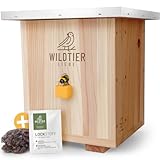 wildtier liebe Großes Hummelhaus Natur I Geschraubtes Massivholz, Set - inkl....