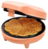 Bestron Waffeleisen für klassische Herzwaffeln, Herzwaffeleisen mit Antihaftberschichtung...