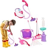 Kinderstaubsauger – Kleinkind-Reinigungsspielzeug-Staubsauger-Set, simulierter...
