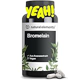natural elements Bromelain - 400 mg (2000 F.I.P) - 90 magensaftresistente Kapseln -...