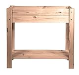 mgc24® Hochbeet - Kiefernholz Dunkelbraun rechteckig, extra schmal für Balkon...
