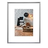 Hama Bilderrahmen Sevilla DIN A3 (29,7x42 cm) (Fotorahmen mit Papier-Passepartout 18x24...