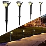 Solarlampe für Außen, Solarleuchten Garten LED mit Bewegungsmelder 2 Modi IP65...