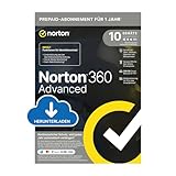 Norton 360 Advanced 2024 | 10 Geräte | Antivirus | Identitätsschutzfunktionen und...