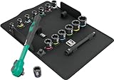 Wera 05005530001 8100 SB 12 Zyklop Comfort Knarrensatz, Umschalthebel, 3/8'-Antrieb,...