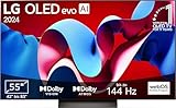 LG OLED55C47LA TV 55' (139 cm) OLED evo Fernseher (α9 Gen7 4K AI-Prozessor, webOS 24,...